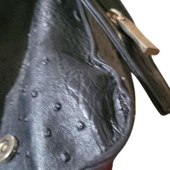 Black & Multicolor Textured Faux Leather Crossbody & Satchel Set With Zipper & M - Picture 9 of 9